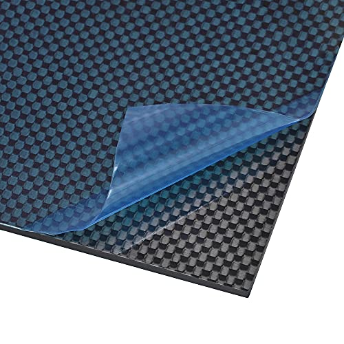 uxcell Carbon Fiber 플레이트 Panel Sheets 180mm x 100mm 2mm Board Plain Glossy