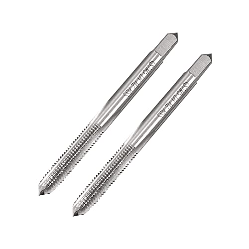 uxcell Metric Machine Tap Left M5 Thread 0.8 Pitch H2 Accuracy 3 Flutes High Speed Steel 2pcs