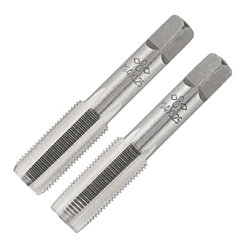 Aceteel M14 X 1.25 Metric Hand Tap, Right Hand M14 X 1.25mm Threading Hand Tap 1Pair