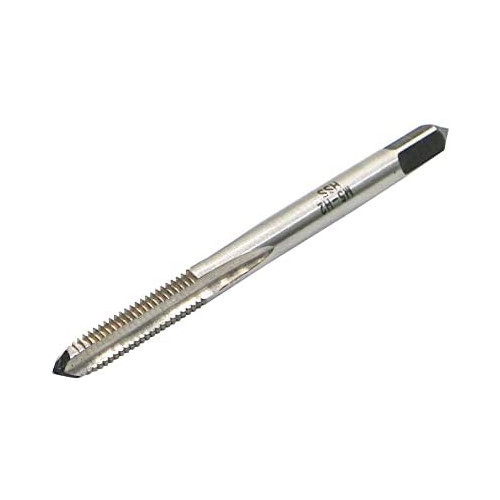 Metric Machine Tap M8 x 1.25mm Pitch Thread Pitch 3 Flutes, High Speed Steel Thread Forming Tap, Uncoated (Bright) Finish, Round Shank with Square End, Plug Chamfer, HSS Screw Plug Tap