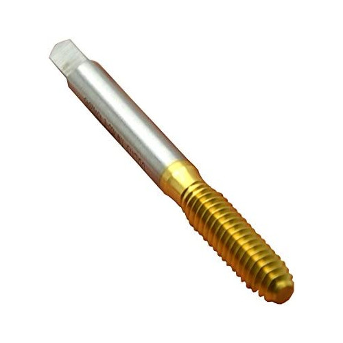 Wokesi M0.80.2 Series High-Speed Steel TiN Coated Metric Standard Thread Forming Taps Fluteless Taps Extrusion Taps Thread Drill Thread Milling Plug Chamfer Right hand (M0.80.2)