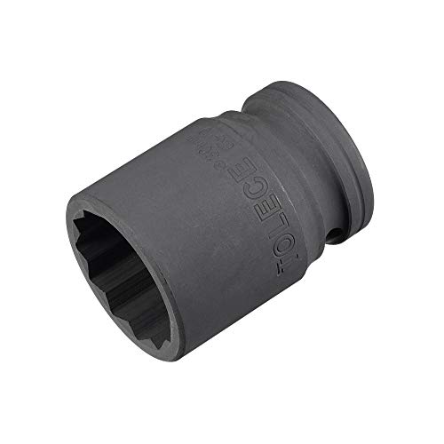 uxcell 3/4-Inch Drive 30mm 12-Point Impact Socket CR-MO Steel 56mm Length Standard Metric Sizes