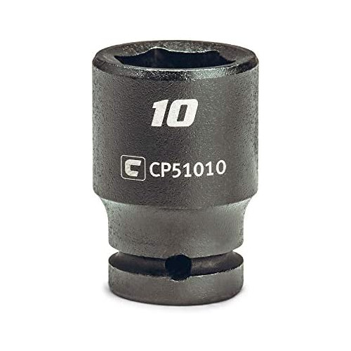 Capri Tools 8 mm Shallow Impact Socket 1/4-Inch Drive 6-Point Metric