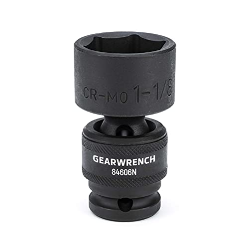 GEARWRENCH 1/2" Drive Standard Universal Impact SAE Socket 1-1/8" 6 Point - 84606N