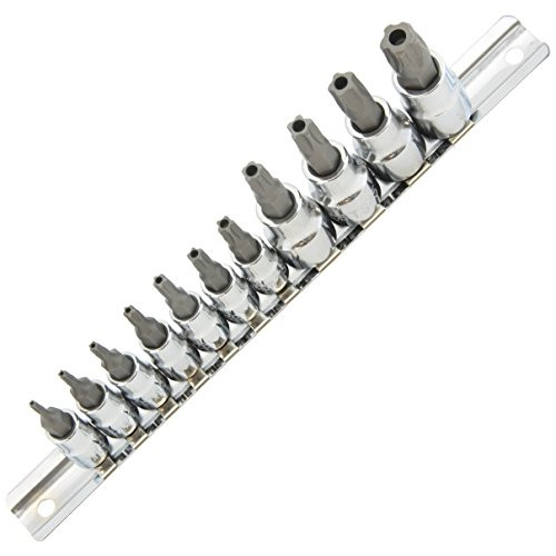 Anytime Tools 11 pc 5-Point Star Torx Tamper Proof Security Bit Socket Set