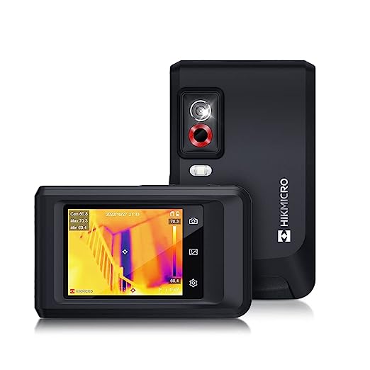 HIKMICRO Pocket2256 x 192 IR 분해능 서모그래피 카메라 8MP 가시광 카메라 탑재 녹화 기능 열화상 캡처 빈도 25Hz 일본어 설명서...