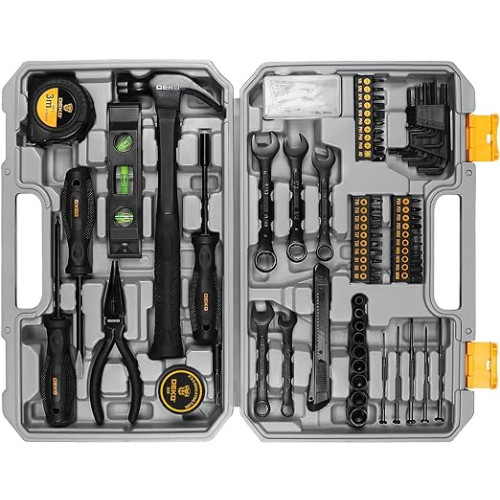 DEKOPRO Tool Kit Set Box Home Repair Tools Basic Hand Toolbox Sets 148Piece