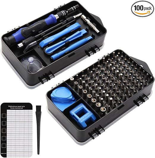 Kooling Monster KOMBO-01, 117 in 1 Precision Screwdriver Set, Professional Magnetic Repair Tool Kit with Screw Mat & Anti-Static Brush for All Electronics (Computer, Laptop, PS4, XBOX, iPhone, iPad)