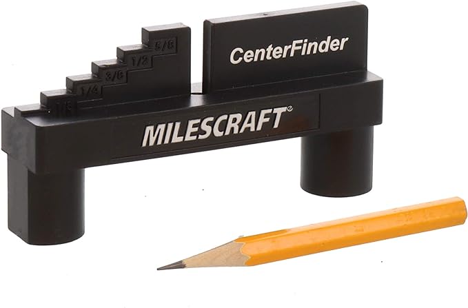 Milescraft 8408 센터파인더 - 센터 스크라이버 오프셋 측정 & 마킹 툴 목공용