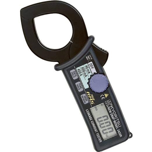 교리쓰 전기계기KYORITSU 2433R 큐스냅 누설전류 부하전류 측정용 클램프미터